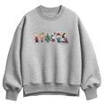thumbnail image 1 of Peanuts - Christmas Group - Women's Oversized Fleece Crew Sweatshirt, 1 of 4