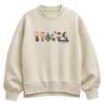 thumbnail image 1 of Peanuts - Christmas Group - Women's Oversized Fleece Crew Sweatshirt, 1 of 4