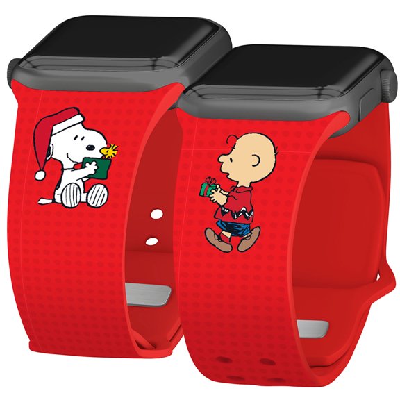 Peanuts Christmas HD Watch Band for Apple Watch - 38/40/41mm(42mm Series 10/11) Short Gifting by Affinity Bands