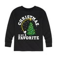 thumbnail image 1 of Peanuts - Christmas Is My Favorite  - Toddler And Youth Long Sleeve Graphic T-Shirt, 1 of 6