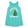 thumbnail image 1 of Peanuts - Christmas Is My Favorite  - Toddler and Youth Girls A-line Dress, 1 of 5