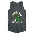 thumbnail image 1 of Peanuts - Christmas Is My Favorite - Women's Racerback Tank Top, 1 of 5