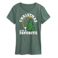 thumbnail image 1 of Peanuts - Christmas Is My Favorite - Women's Short Sleeve Graphic T-Shirt, 1 of 5