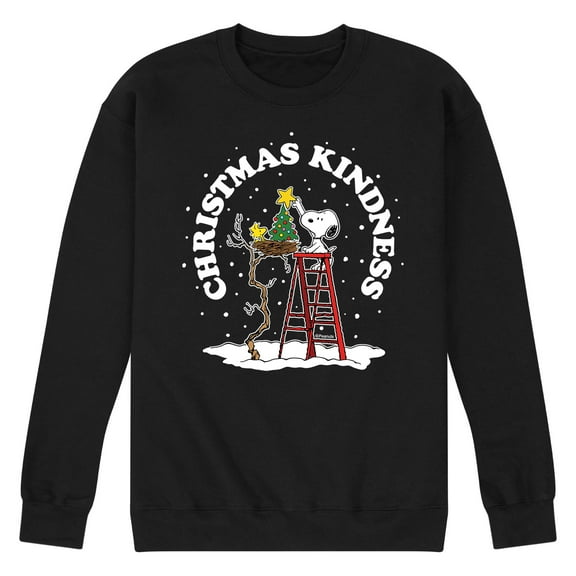 Peanuts - Christmas Kindness - Men's Crew Neck Fleece Pullover
