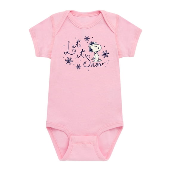 Peanuts - Christmas - Let It Snow - Infant Baby One Piece