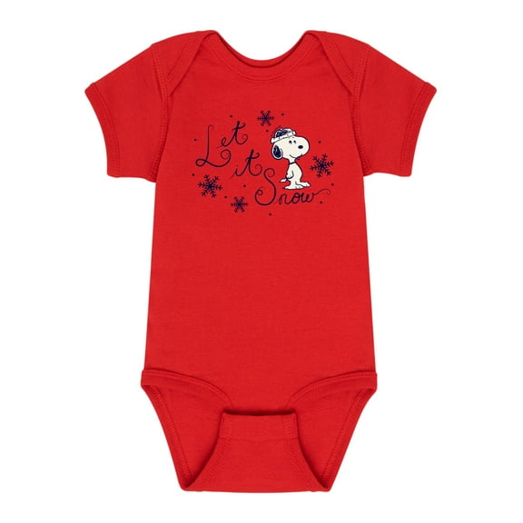 Peanuts - Christmas - Let It Snow - Infant Baby One Piece