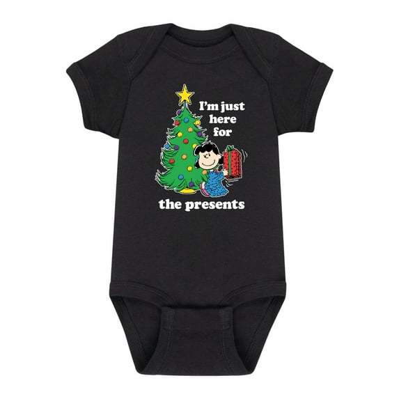 Peanuts - Christmas - Lucy, Just Here For The Presents - Infant Baby One Piece