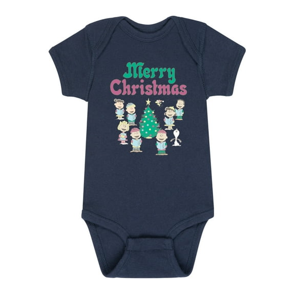 Peanuts - Christmas - Merry Christmas Carolers - Infant Baby One Piece