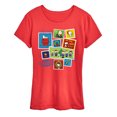 thumbnail image 1 of Peanuts - Christmas - Merry Christmas Stamps - Women's Short Sleeve Graphic T-Shirt, 1 of 5