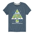 thumbnail image 1 of Peanuts - Christmas - Merry Christmas Tree Stamps - Toddler & Youth Short Sleeve Graphic T-Shirt, 1 of 5