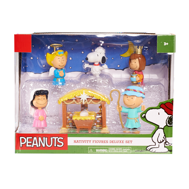 Peanuts Christmas Nativity Figure Set, Decorations and Toys