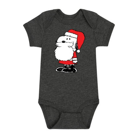 Peanuts - Christmas - Santa Snoopy - Infant Baby One Piece