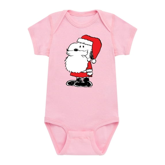 Peanuts - Christmas - Santa Snoopy - Infant Baby One Piece