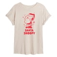 thumbnail image 1 of Peanuts - Christmas - Santa Snoopy - Women's Oversized T-Shirt, 1 of 5