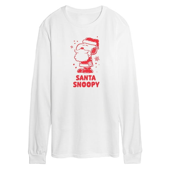 Peanuts - Christmas - Santa Snoopy - Men's Long Sleeve T-Shirt