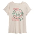 thumbnail image 1 of Peanuts - Christmas - Sent With Holiday Cheer Stamp - Women's Oversized T-Shirt, 1 of 6