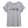 thumbnail image 1 of Peanuts - Christmas Snoopy And Friends - Women's Oversized Graphic T-Shirt, 1 of 6
