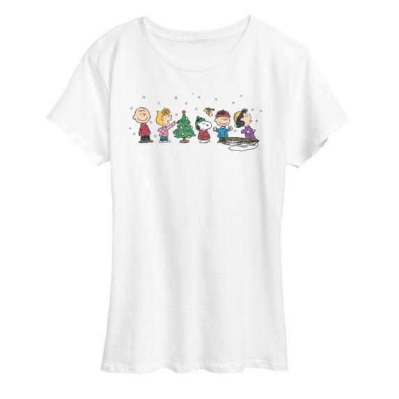 Peanuts - Christmas Snoopy And Friends - Women's Short Sleeve Graphic T-Shirt