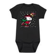 thumbnail image 1 of Peanuts - Christmas - Snoopy & Woodstock Ice Skating - Infant Baby One Piece, 1 of 5