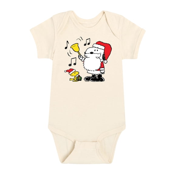 Peanuts - Christmas - Snoopy & Woodstock Sings Holiday Songs - Infant Baby One Piece