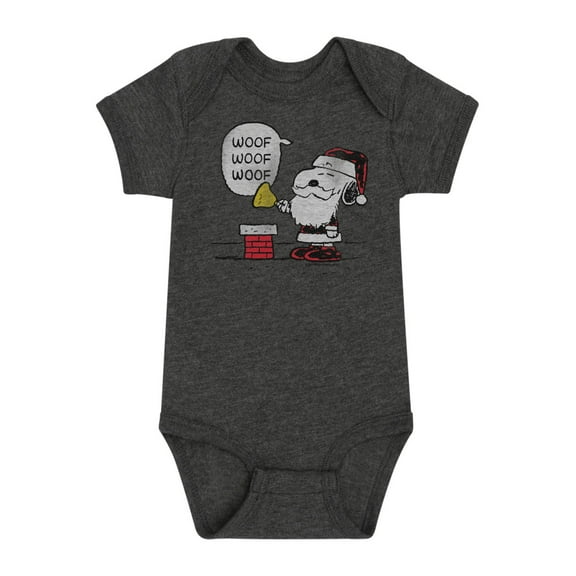 Peanuts - Christmas - Snoopy's Woof Woof Woof Bell - Infant Baby One Piece