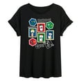 thumbnail image 1 of Peanuts - Christmas Stamps - Womens Oversized Graphic T-Shirt, 1 of 5