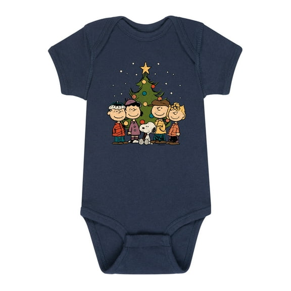 Peanuts - Christmas - The Original Crew Is All Here - Infant Baby One Piece