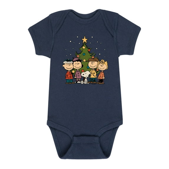 Peanuts - Christmas - The Original Crew Is All Here - Infant Baby One Piece