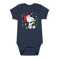 thumbnail image 1 of Peanuts - Christmas - Woodstock Is Snoopy's Present - Infant Baby One Piece, 1 of 5