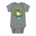 thumbnail image 1 of Peanuts - Christmas - Woodstock Wreath & Snoopy - Infant Baby One Piece, 1 of 5