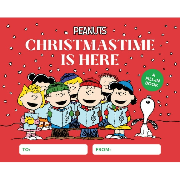 Peanuts: Christmastime Is Here: A Fill-In Book, (Hardcover)