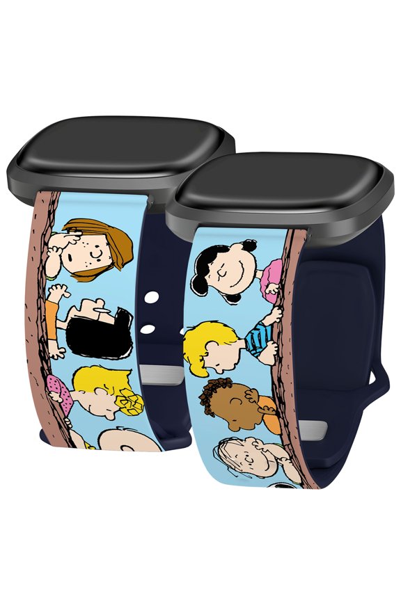 Peanuts Classic HD Unisex Watch Band Compatible with FitBit Versa 3 & Sense (20mm Short Peanuts) by Affinity Bands