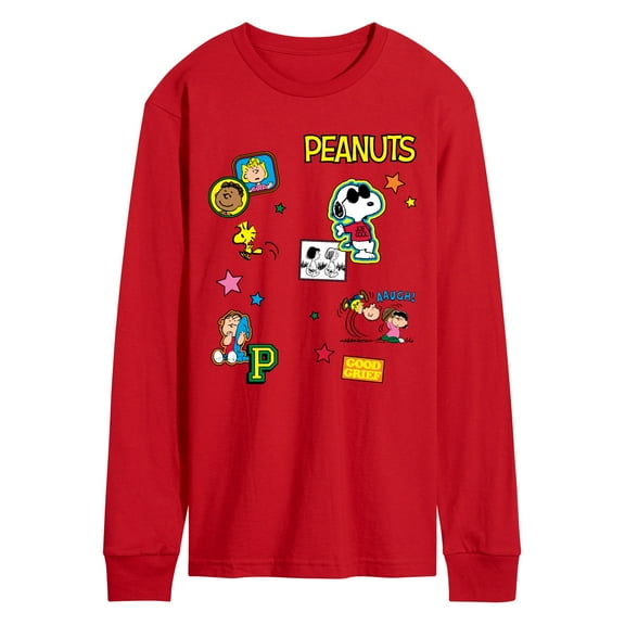 Peanuts - Collage - Men's Long Sleeve Graphic T-Shirt
