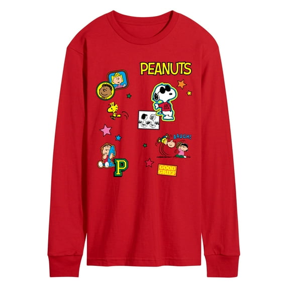 Peanuts - Collage - Men's Long Sleeve Graphic T-Shirt