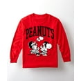 thumbnail image 1 of Peanuts - Collegiate Art - Toddler And Youth Long Sleeve Graphic T-Shirt, 1 of 6