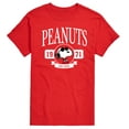 thumbnail image 1 of Peanuts - Collegiate  - Men's Short Sleeve Graphic T-Shirt, 1 of 6