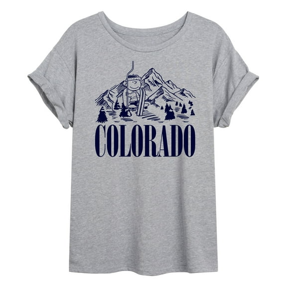 Peanuts - Colorado Charlie Brown - Juniors Ideal Flowy Muscle T-Shirt