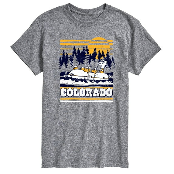 Peanuts - Colorado Rafting - Men's Short Sleeve Graphic T-Shirt