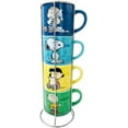 thumbnail image 1 of Silver Buffalo Peanuts Comic Strip 4-Pack Ceramic Mug Stack, 10-Ounces, 1 of 9