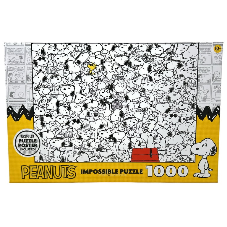 Peanuts Comics Everything Snoopy 1000 Piece Impossible Jigsaw