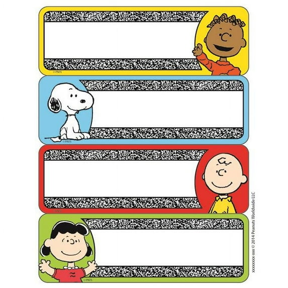 Peanuts Composition Label Stickers