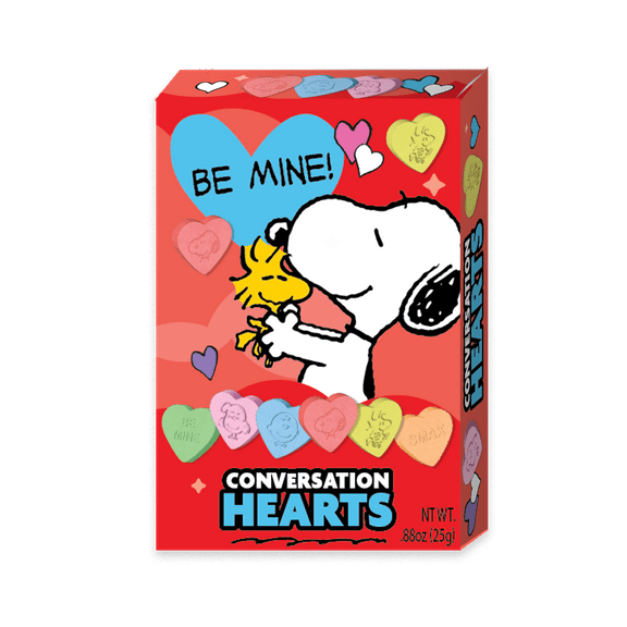 Peanuts Conversation Hearts Box, Gluten Free, Assorted Candy Flavors, 0.88oz