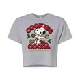thumbnail image 1 of Peanuts - Cookies And Cocoa - Juniors Cropped Cotton Blend T-Shirt, 1 of 6