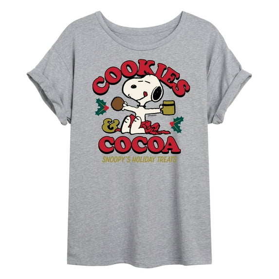 Peanuts - Cookies And Cocoa - Women's Oversized T-Shirt