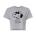 thumbnail image 1 of Peanuts - Cool Joe Keep On Smiling - Juniors Cropped Cotton Blend T-Shirt, 1 of 6