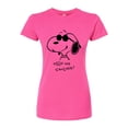 thumbnail image 1 of Peanuts - Cool Joe Keep On Smiling - Juniors Fitted Graphic T-Shirt, 1 of 5