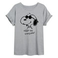 thumbnail image 1 of Peanuts - Cool Joe Keep On Smiling - Juniors Ideal Flowy Muscle T-Shirt, 1 of 6