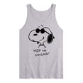 thumbnail image 1 of Peanuts - Cool Joe Keep On Smiling - Men's Jersey Tank Top, 1 of 5