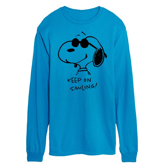 Peanuts - Cool Joe Keep On Smiling - Men's Long Sleeve T-Shirt