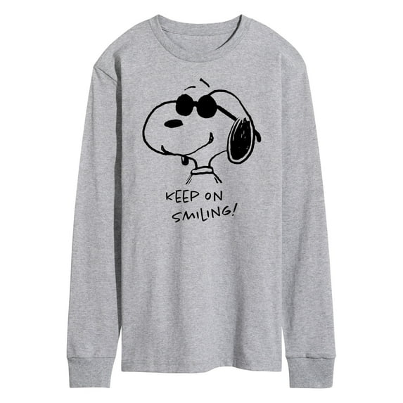 Peanuts - Cool Joe Keep On Smiling - Men's Long Sleeve T-Shirt